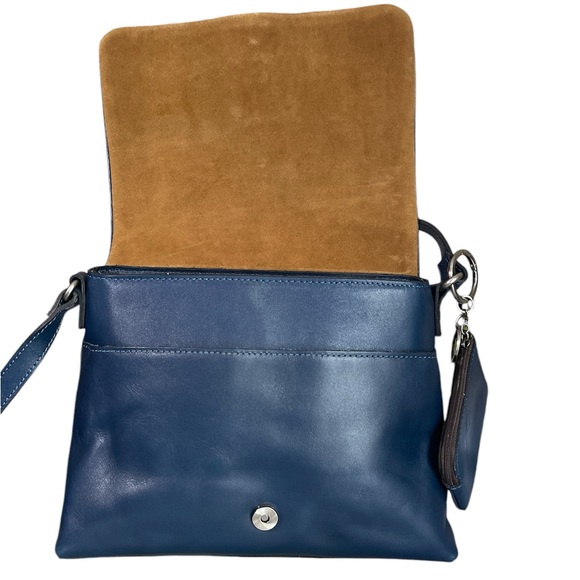 Patricia Nash Mili Leather Medium Flap Crossbody w/ Coin Pouch 0107 - Picture 9 of 13